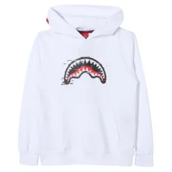 Witte Hoodie met Centrale Print