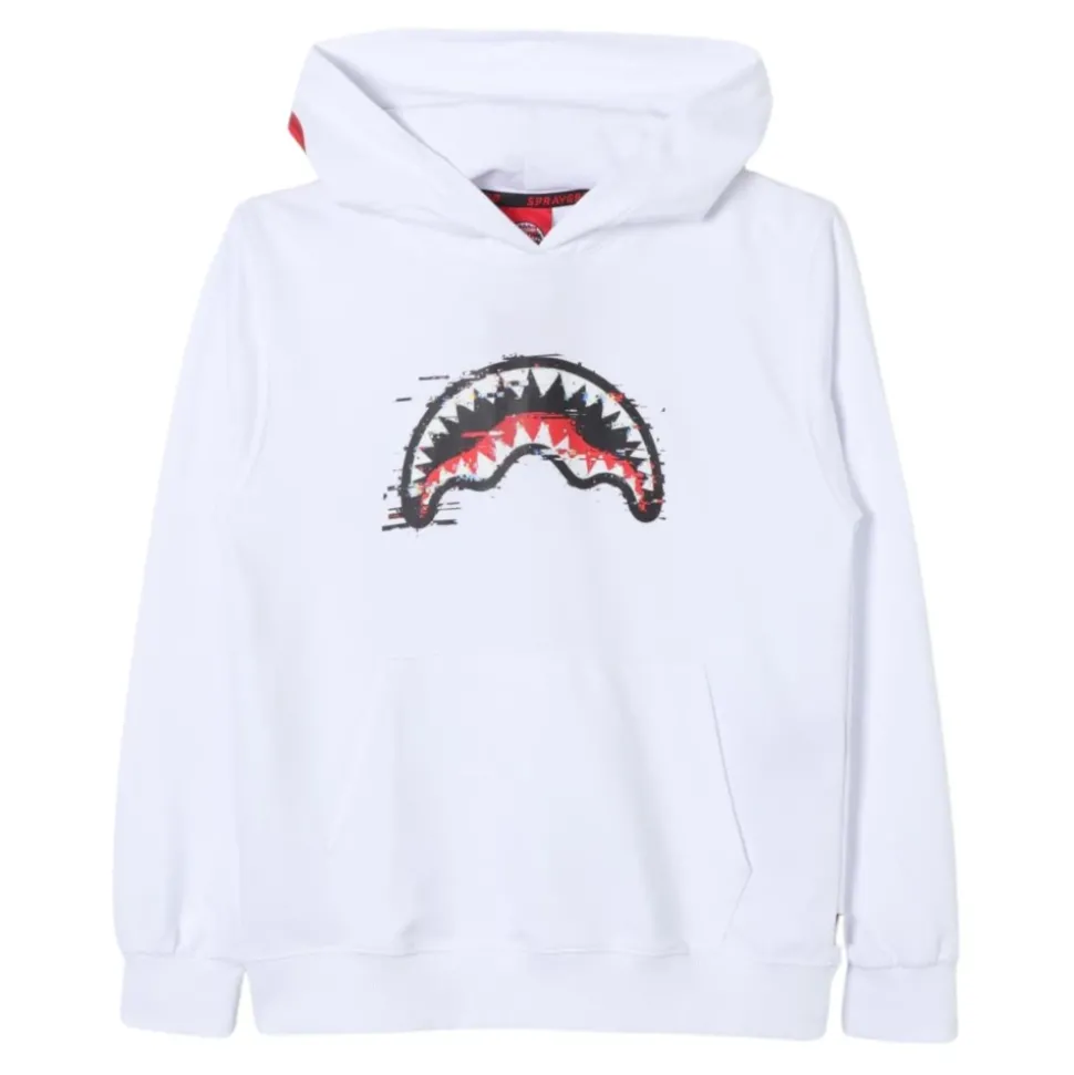 Witte Hoodie met Centrale Print