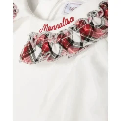 Witte Jersey Top met Klassieke Kraag