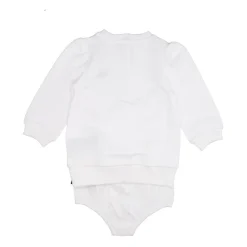 Witte Jurk met Lange Mouwen