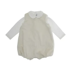 Witte Jurk Set T-Shirt+Salopette