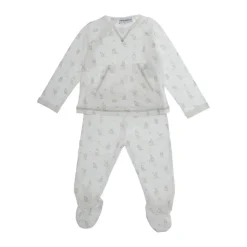 Witte Jurken Set met All-Over Motief