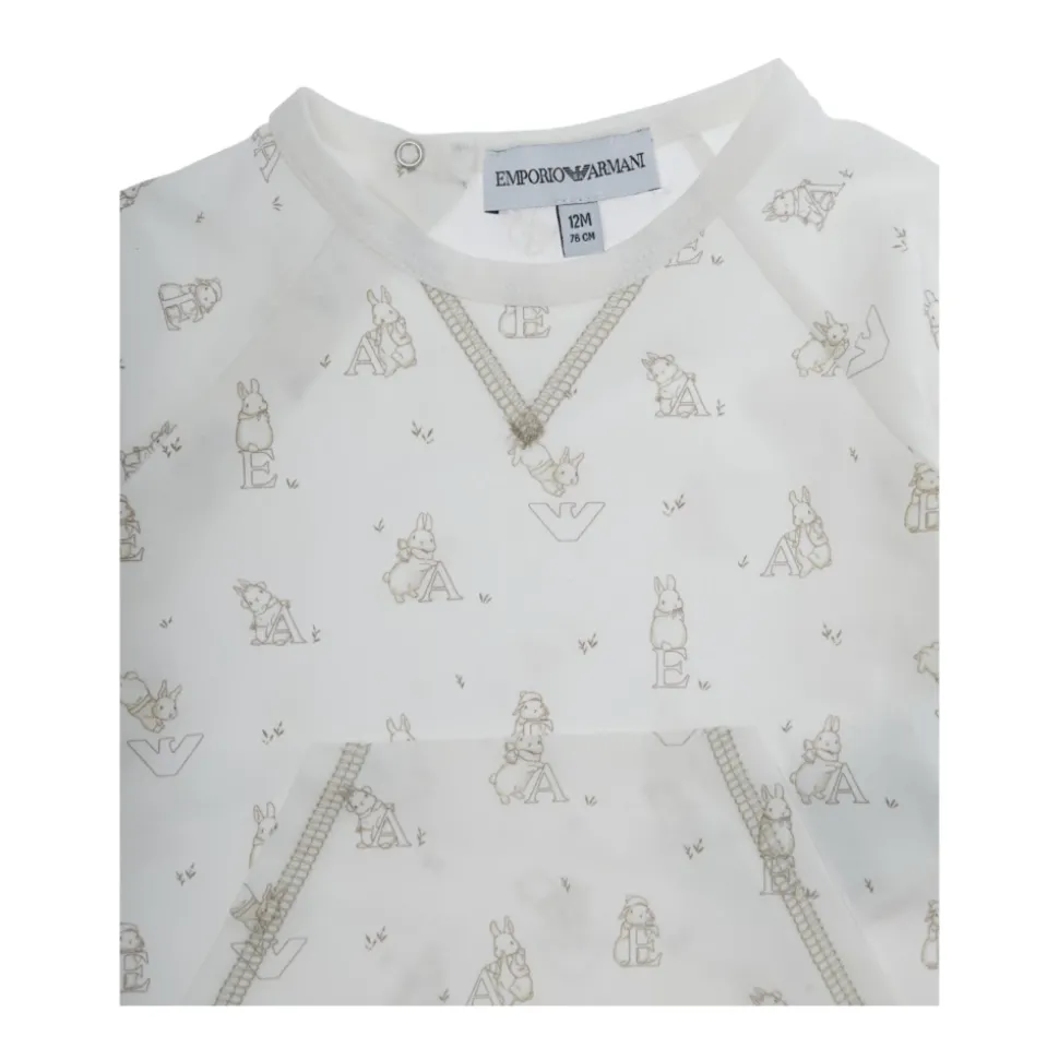 Witte Jurken Set met All-Over Motief