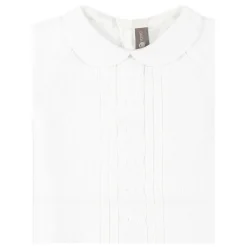 Witte Kabel Gebreide Romper