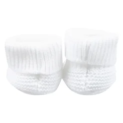 Witte Katoenen Baby Slofjes