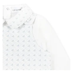 Witte Katoenen Babygrow Set Rompers