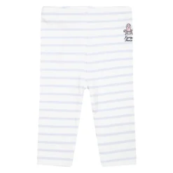 Witte Katoenen Sportpak met Marine Dierenprints