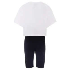 Witte korte sportpak met Teddy Bear