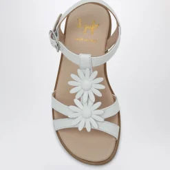 Witte Lage Sandalen