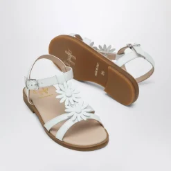 Witte Lage Sandalen