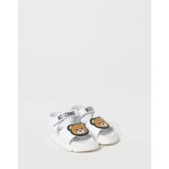 Witte leren berensandalen voor kinderen