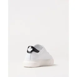 Witte Leren Casual Sneakers