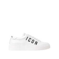 Witte Leren Icon Sneaker voor Kinderen