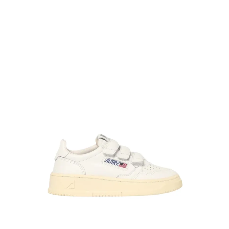 Witte Leren Kindersneakers