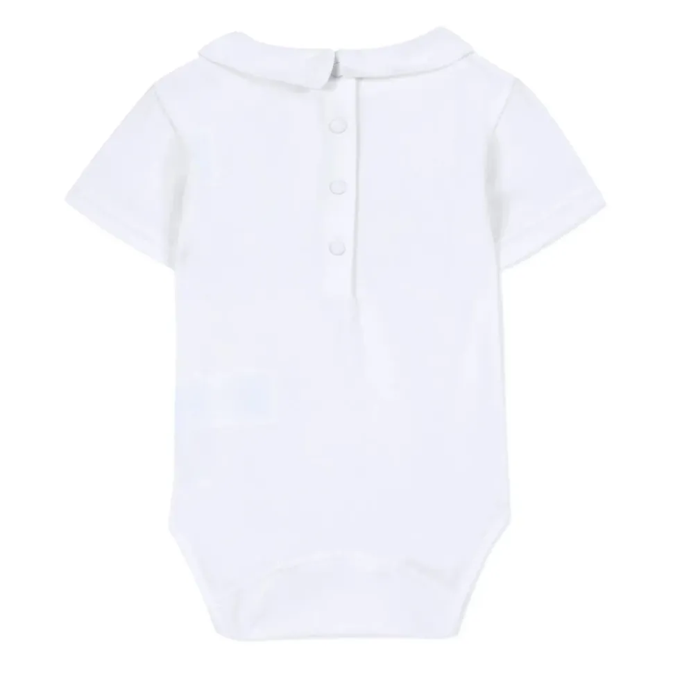 Witte Peter Pan Kraag Romper
