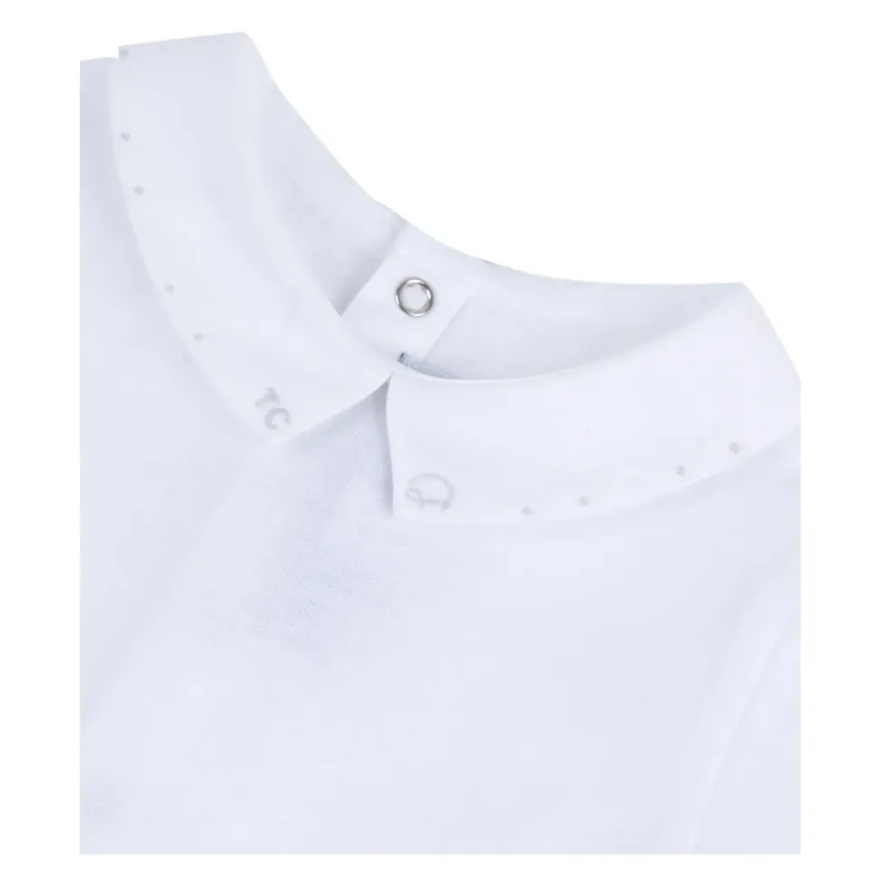 Witte Peter Pan Kraag Romper