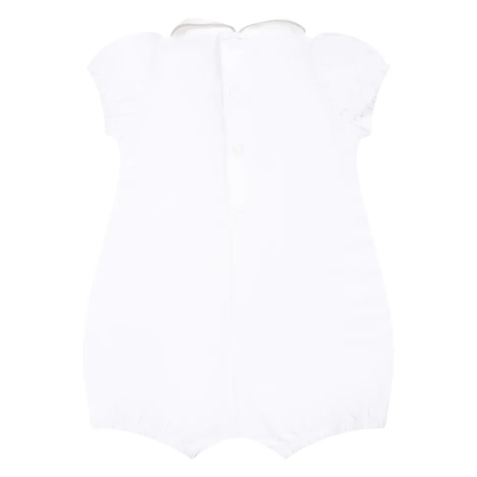 Witte Romper met Peter Pan Kraag