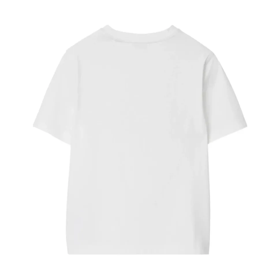 Witte Ronde Hals Korte Mouwen T-shirt