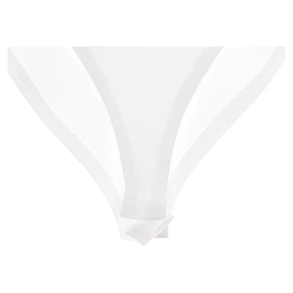 Witte Signature Tee Bodysuit Korte Mouw