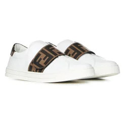 Witte Sneakers met Velcro Sluiting