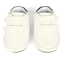 Witte Sneakers van Faux Leer met Klittenbandsluiting
