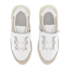 Witte Spectre Sneakers met Suède Inzetstukken