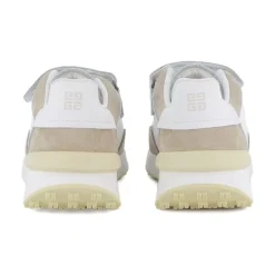 Witte Spectre Sneakers met Suède Inzetstukken