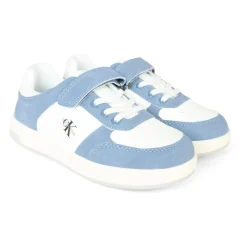 Witte Suède Sneakers met Klittenbandsluiting