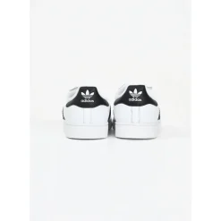 Witte Superstar II Elastische Veterschoenen