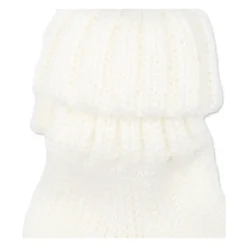 Witte Virgin Wool Omslag Sokken