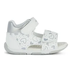 Witte Zilveren Meisjessandalen