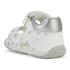 Witte Zilveren Meisjessandalen