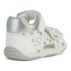 Witte Zilveren Meisjessandalen