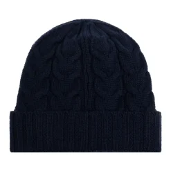 Wollen muts met logopatch