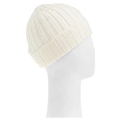 Wollen muts met logopatch