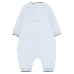 Wollen romper met beerdecoratie