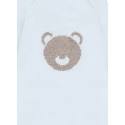 Wollen romper met beerdecoratie