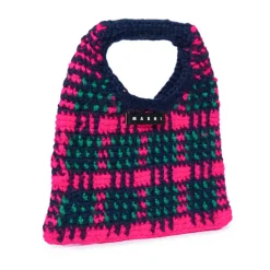 Wooly Crochet Check Tas
