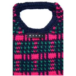 Wooly Crochet Check Tas