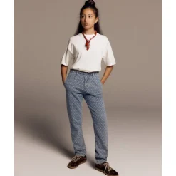 Woven Tapered Bull Denim Broek