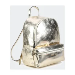 Yellow Gold/Gray Metallische kunstleren rugzak voor meisjes