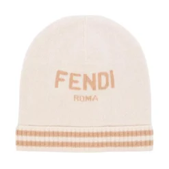 Zachte Cashmere Beanie met Inlay Logo