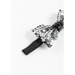 Zijden Strik Pailletten Haarclip