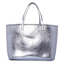 Zilveren Casual Tassen met Handvatten