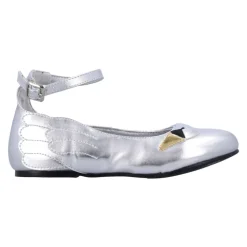 Zilveren Swan Ballerina Espadrilles