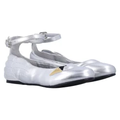 Zilveren Swan Ballerina Espadrilles