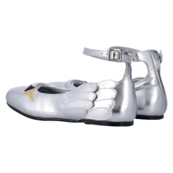 Zilveren Swan Ballerina Espadrilles