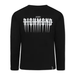 Zwart Gothic Logo T-Shirt