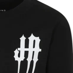 Zwart Gothic Logo T-Shirt