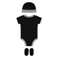 Zwart Katoenen Bodysuit Set met Swoosh